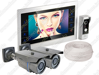 Комплект "HDcom S-101AHD" + две камеры "KDM-5213A"